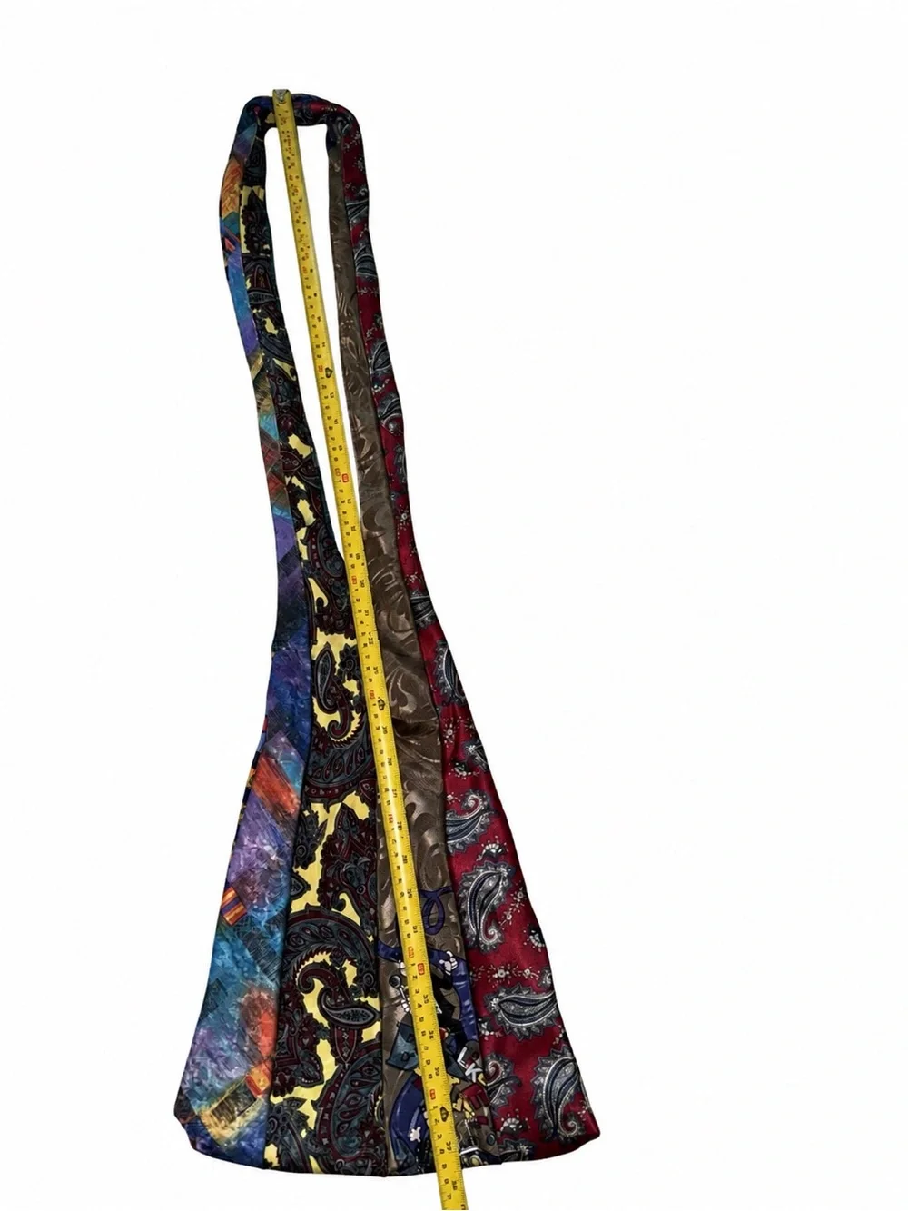 Keith Daniels Vintage Tie Hobo Bag Looney Tunes Disney Y2K Patchwork